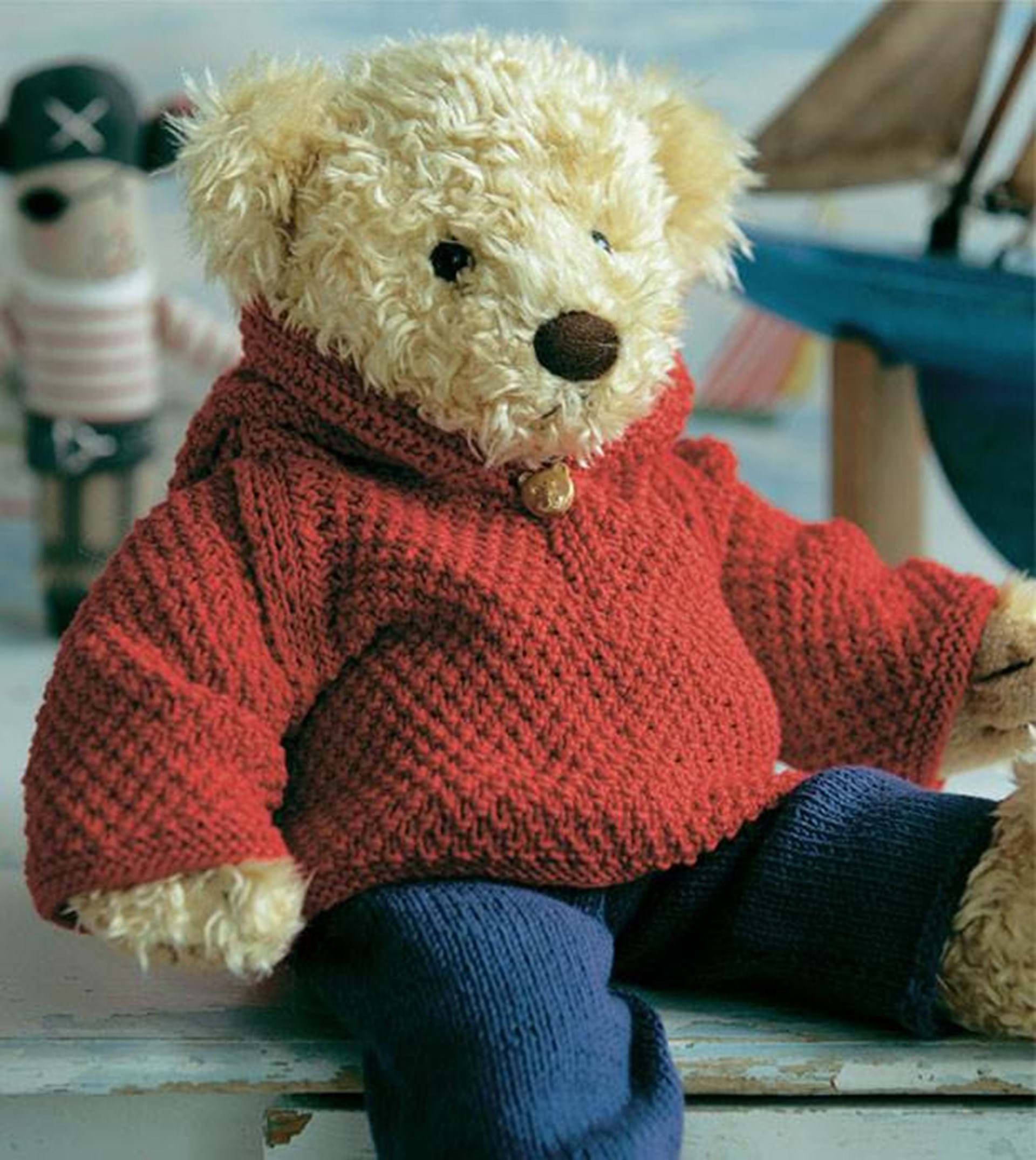 forfængelighed dele projektor Rød sweater med hætte og bukser til build-a-bear - Hendes Verden - ALT.dk
